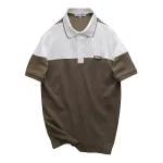Áo Thun Polo Nam - Áo Thun Nam Cổ Bẻ Phối 2 Màu Có Logo Trước Ngực Big Size