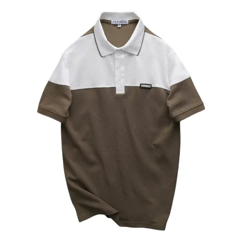 Áo Thun Polo Nam - Áo Thun Nam Cổ Bẻ Phối 2 Màu Có Logo Trước Ngực Big Size