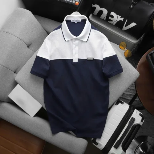 Áo Thun Polo Nam - Áo Thun Nam Cổ Bẻ Phối 2 Màu Có Logo Trước Ngực Big Size