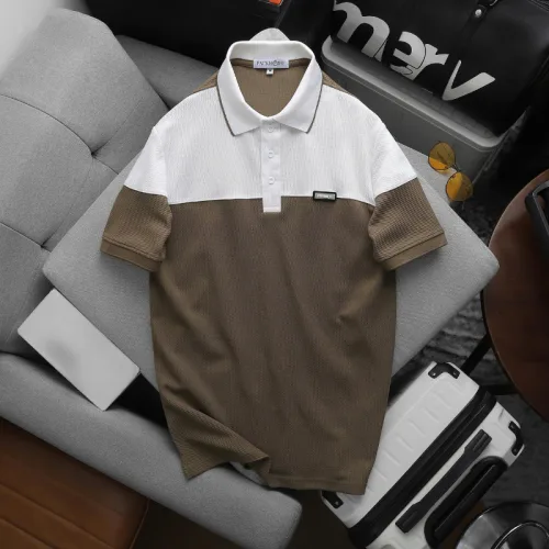 Áo Thun Polo Nam - Áo Thun Nam Cổ Bẻ Phối 2 Màu Có Logo Trước Ngực Big Size