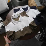 Áo Thun Polo Nam - Áo Thun Nam Cổ Bẻ Phối 2 Màu Có Logo Trước Ngực Big Size