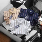 Áo Thun Polo Nam - Áo Thun Nam Cổ Bẻ Phối Sọc 2 Màu Big Size