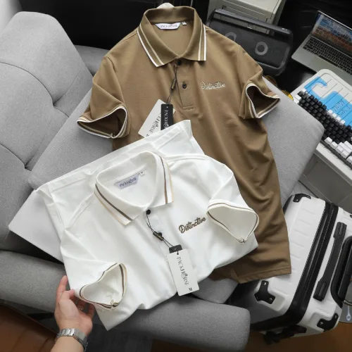 Áo Thun Polo Nam - Áo Thun Nam Cổ Bẻ Phối Sọc Cổ Và Tay Trước Ngực Thêu Logo Bền Đẹp Có Big Size