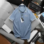 Áo Thun Polo Nam - Áo Thun Nam Cổ Bẻ Phối Sọc Cổ Và Tay Trước Ngực Thêu Logo Bền Đẹp Có Big Size
