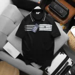 Áo Thun Polo Nam - Áo Thun Nam Cổ Bẻ Phối Sọc Ngang Viền Cổ Sang Trọng Có Big Size