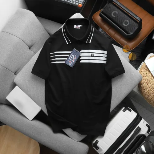 Áo Thun Polo Nam - Áo Thun Nam Cổ Bẻ Phối Sọc Ngang Viền Cổ Sang Trọng Có Big Size