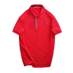 Áo Thun Polo Nam - Áo Thun Nam Cổ Bẻ Phối Sọc Và Thêu Logo Trước Ngực Bền Đẹp Có Big Size