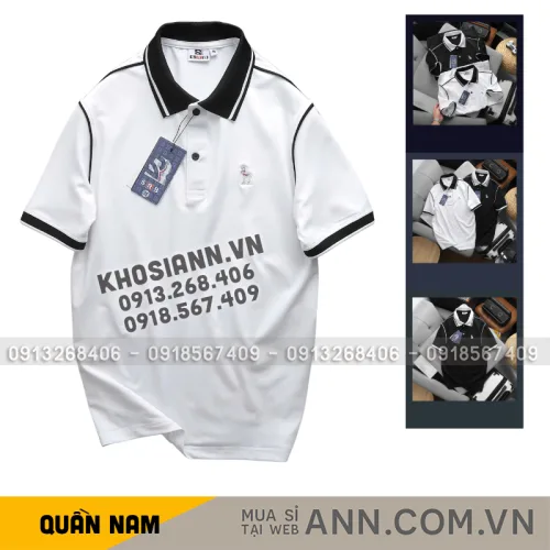 Áo Thun Polo Nam - Áo Thun Nam Cổ Bẻ Phối Viền Trẻ Trung Thanh Lịch Có Big Size