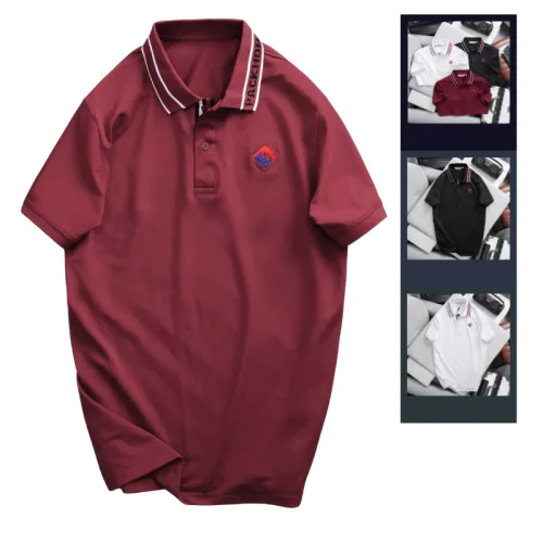 Áo Thun Polo Nam - Áo Thun Nam Cổ Bẻ Thêu Logo Trước Ngực Và Phối Sọc Chữ Cổ Áo Bền Đẹp Có Big Size