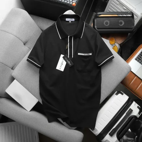Áo Thun Polo Nam Cao Cấp - Áo Thun Nam Cổ Bẻ Phối Viền Có Túi Trước Ngực Và In Logo Bền Đẹp Big Size