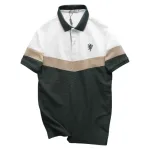Áo Thun Polo Nam Phối Ba Màu Thiêu Logo Trước Ngực (Có Size 3x)