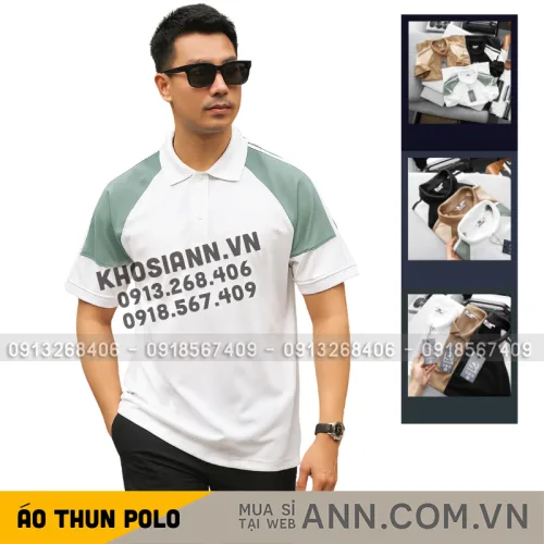 Áo Thun Polo Nam Phối Màu Ở Tay Áo BigSize Từ 50-90kg