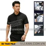 Áo Thun Polo Nam Phối Sọc Dọc Trước Ngực Và Tay Áo BigSize Từ 50-90kg