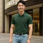 Áo Thun Polo Nam Phối Sọc Thêu Logo Con Ngựa Trước Ngực Có Big Size