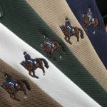 Áo Thun Polo Nam Phối Sọc Thêu Logo Con Ngựa Trước Ngực Có Big Size