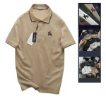 Áo Thun Polo Nam Phối Sọc Thêu Logo Con Ngựa Trước Ngực Có Big Size