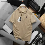 Áo Thun Polo Nam Phối Sọc Thêu Logo Con Ngựa Trước Ngực Có Big Size
