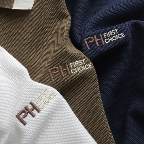 Áo Thun Polo Nam Thêu Logo Chữ Ph First Choice Trước Ngực Và Phối Viền Màu (Size Từ 45-95kg)