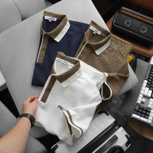 Áo Thun Polo Nam Thêu Logo Chữ Ph First Choice Trước Ngực Và Phối Viền Màu (Size Từ 45-95kg)