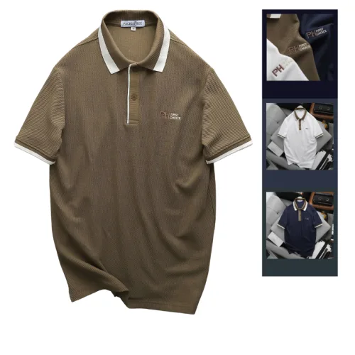 Áo Thun Polo Nam Thêu Logo Chữ Ph First Choice Trước Ngực Và Phối Viền Màu (Size Từ 45-95kg)