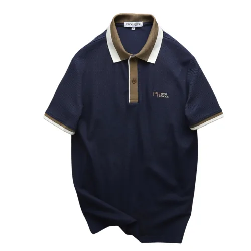 Áo Thun Polo Nam Thêu Logo Chữ Ph First Choice Trước Ngực Và Phối Viền Màu (Size Từ 45-95kg)