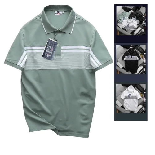 Áo Thun Polo Srn Giri Nam Phối Sọc Ngang Trước Ngực Và Tay Áo BigSize Từ 50-90kg – một lựa chọn đáng tham khảo trong áo thun có cổ