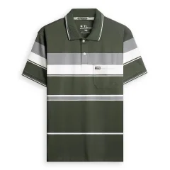 Áo Thun Sọc Có Cổ Nam Trung Niên Có Túi Thun Cotton Cao Cấp (Có size 3x)