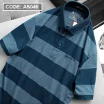 Áo Thun Polo Sọc Nam Tay Ngắn