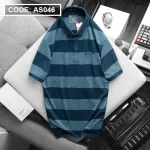 Áo Thun Polo Sọc Nam Tay Ngắn