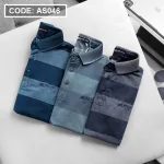 Áo Thun Polo Sọc Nam Tay Ngắn