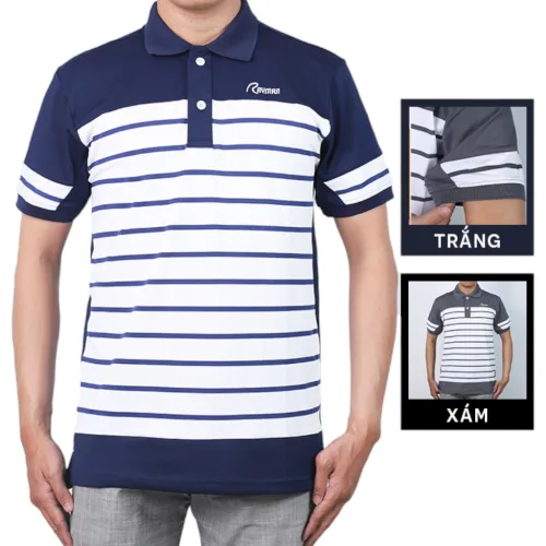Áo Thun Sọc Nam Polo Thêu Chữ Rayman Cao Cấp (Có Size 3XL)