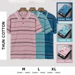 Áo thun sọc nam thêu logo PH thun cotton