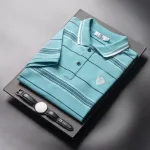 Áo thun sọc nam thêu logo PH thun cotton