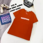 Áo thun thái nữ cổ tròn form giấu quần in chữ keep going