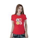 Áo thun thái nữ cổ tròn in chữ LOVE