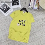 Áo thun thái nữ form rộng in chữ why not