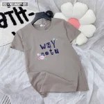 Áo thun thái nữ form rộng in chữ why not