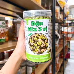 Đậu Mix 3 Vị Đậu Nành, Đậu Đen, Đậu Xanh Hộp Pet 400g