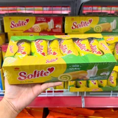 Bánh Bông Lan Cuộn Solite Vị Lá Dứa Hộp Giấy 180g