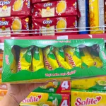 Bánh Bông Lan Cuộn Solite Vị Lá Dứa Hộp Giấy Lớn 396g