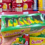 Bánh Bông Lan Cuộn Solite Vị Lá Dứa Hộp Giấy Lớn 396g