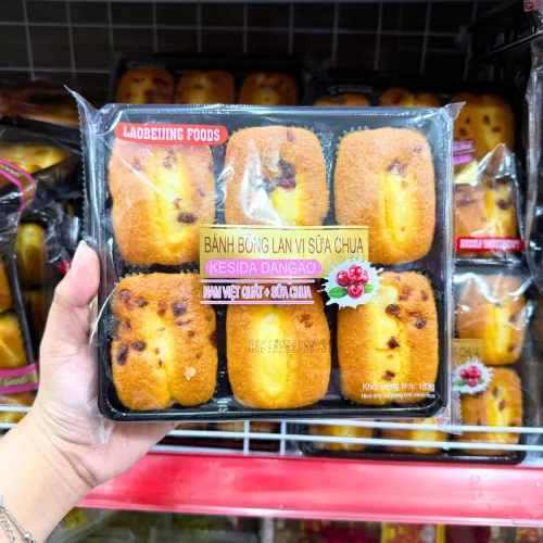 Hình ảnh Bánh Bông Lan Laobeijing Foods Vị Nam Việt Quất Sữa Chua Khay 6 Cái 183g trong bộ sưu tập Laobeijing Foods
