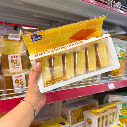 Hình ảnh Bánh Bông Lan Nguyên Chất 28% Trứng Gà Tươi AXIQIN 360g trong bộ sưu tập AXIQIN