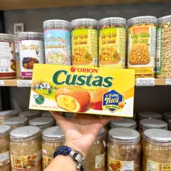 Bánh Bông Lan ORION CUSTAS Kem Trứng Nhân Kem 141g