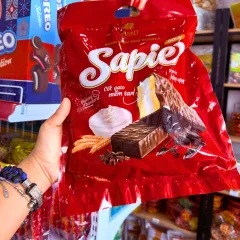 Bảng giá sỉ bánh Bông Lan Phủ Socola SAPIE Gold Túi 180g (10 Bánh x 18g)