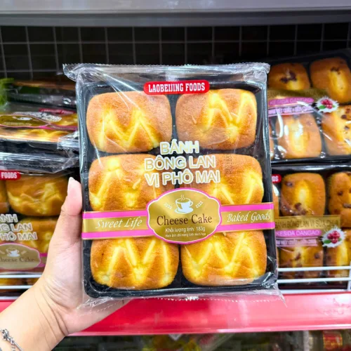 Bánh Bông Lan Tươi Laobeijing Foods Vị Phô Mai Khay 6 Cái 183g – một lựa chọn đáng tham khảo trong Laobeijing Foods