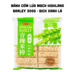 Bánh Cốm Lúa Mạch Highland Barley 300g - Bịch Xanh Lá