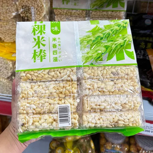 Bánh Cốm Lúa Mạch Highland Barley 300g - Bịch Xanh Lá