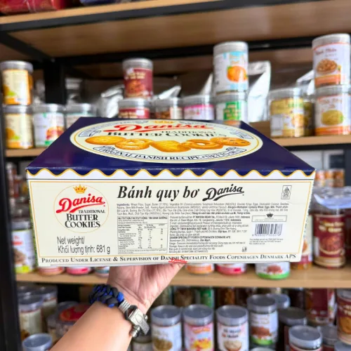 Bánh Danisa 681g - Bánh Quy Bơ Danisa (Kèm Túi) - Hộp Quà Tết