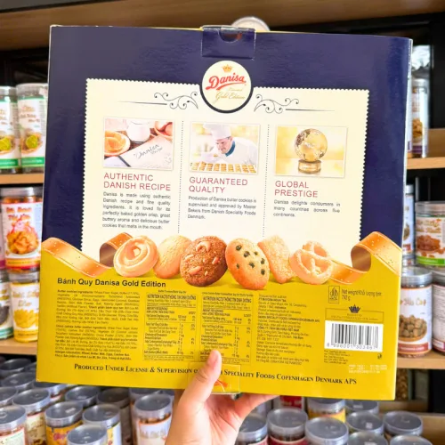 Bánh Danisa Limited Gold Edition 792g - Bánh Quy Bơ Danisa (Kèm Túi)- Hộp Quà Tết